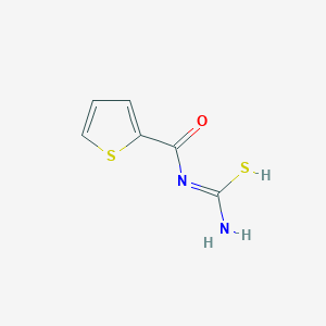 molecular formula C6H6N2OS2 B372264 N-carbamothioylthiophene-2-carboxamide CAS No. 343348-54-9