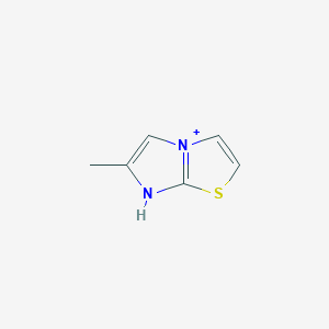 molecular formula C6H7N2S+ B372267 6-methyl-7H-imidazo[2,1-b][1,3]thiazol-4-ium 