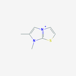 molecular formula C7H9N2S+ B372271 6,7-Dimethylimidazo[2,1-b][1,3]thiazol-7-ium 