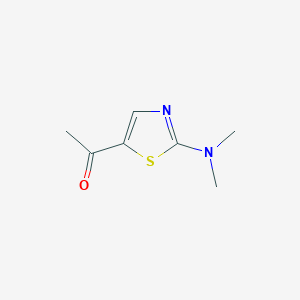 molecular formula C7H10N2OS B372273 1-[2-(Dimethylamino)-1,3-thiazol-5-yl]ethanone CAS No. 118134-24-0