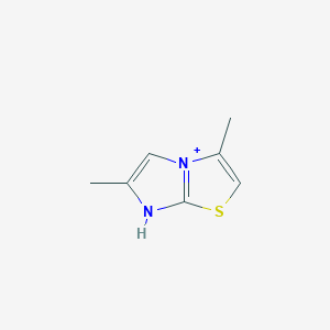 3,6-dimethyl-7H-imidazo[2,1-b][1,3]thiazol-4-ium