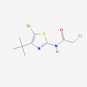 molecular formula C9H12BrClN2OS B372286 N-(5-bromo-4-tert-butyl-1,3-thiazol-2-yl)-2-chloroacetamide 