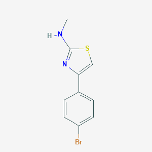 molecular formula C10H9BrN2S B372289 4-(4-bromophenyl)-N-methyl-1,3-thiazol-2-amine 