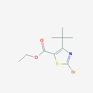 molecular formula C10H14BrNO2S B372295 Ethyl 2-bromo-4-(tert-butyl)thiazole-5-carboxylate CAS No. 81569-31-5