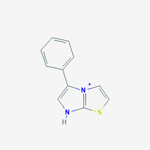 molecular formula C11H9N2S+ B372298 5-phenyl-7H-imidazo[2,1-b][1,3]thiazol-4-ium 