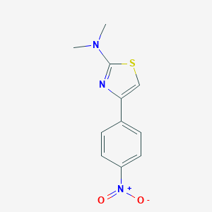 molecular formula C11H11N3O2S B372303 2-(Dimethylamino)-4-{4-nitrophenyl}-1,3-thiazole 