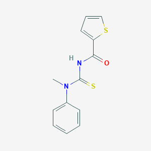 molecular formula C13H12N2OS2 B372311 N-[methyl(phenyl)carbamothioyl]thiophene-2-carboxamide CAS No. 111752-86-4