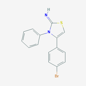 molecular formula C15H11BrN2S B372312 4-(4-bromophenyl)-3-phenyl-1,3-thiazol-2(3H)-imine 