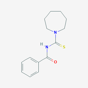 molecular formula C14H18N2OS B372315 N-(1-azepanylcarbothioyl)benzamide 