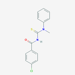 molecular formula C15H13ClN2OS B372316 N'-(4-chlorobenzoyl)-N-methyl-N-phenylthiourea 