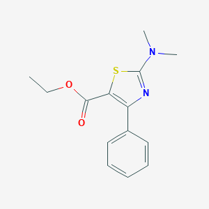 molecular formula C14H16N2O2S B372319 Ethyl 2-(dimethylamino)-4-phenyl-1,3-thiazole-5-carboxylate CAS No. 87944-07-8