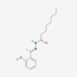 molecular formula C16H24N2O2 B3723222 N-[(E)-1-(2-hydroxyphenyl)ethylideneamino]octanamide 