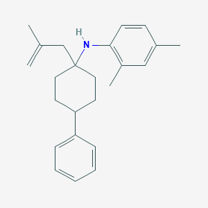 molecular formula C24H31N B372325 2,4-dimethyl-N-[1-(2-methyl-2-propenyl)-4-phenylcyclohexyl]aniline 