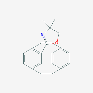 molecular formula C21H23NO B372365 4,4-Dimethyl-2-tricyclo[8.2.2.2~4,7~]hexadeca-1(12),4,6,10,13,15-hexaen-5-yl-4,5-dihydro-1,3-oxazole 