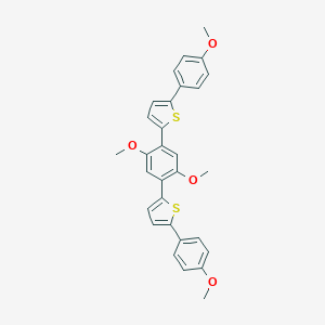 molecular formula C30H26O4S2 B372366 2-{2,5-Dimethoxy-4-[5-(4-methoxyphenyl)-2-thienyl]phenyl}-5-(4-methoxyphenyl)thiophene 