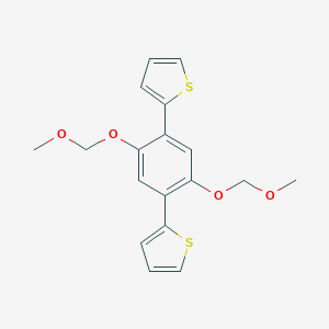 molecular formula C18H18O4S2 B372375 2-[2,5-Bis(methoxymethoxy)-4-(2-thienyl)phenyl]thiophene 