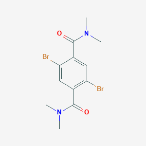 molecular formula C12H14Br2N2O2 B372376 2,5-dibromo-N~1~,N~1~,N~4~,N~4~-tetramethylterephthalamide 