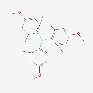 molecular formula C27H33BO3 B372379 Tris(4-methoxy-2,6-dimethylphenyl)borane 