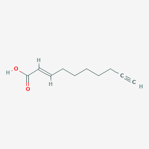 molecular formula C10H14O2 B372383 2-Decen-9-ynoic acid 