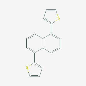 molecular formula C18H12S2 B372389 1,5-Bis(2-thienyl)naphthalene 