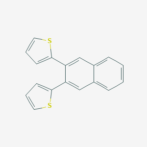 molecular formula C18H12S2 B372394 2,3-Bis(2-thienyl)naphthalene 
