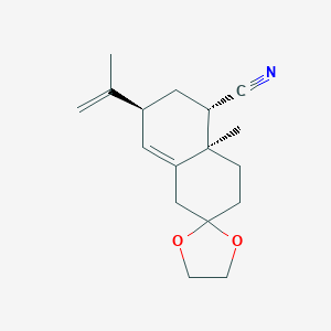 5-Cyano-7-isopropenyl-4a-methyl-1,2,3,4,4a,5,6,7-octahydronaphthalene-2-spiro-2'-[1,3]-dioxolane