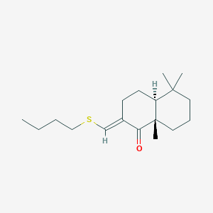 2-[(butylsulfanyl)methylene]-5,5,8a-trimethyloctahydro-1(2H)-naphthalenone