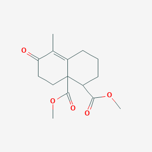 molecular formula C15H20O5 B372415 dimethyl 5-methyl-6-oxo-2,3,4,6,7,8-hexahydro-1,8a(1H)-naphthalenedicarboxylate 