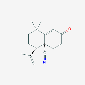 4-isopropenyl-1,1-dimethyl-7-oxo-1,3,4,5,6,7-hexahydro-4a(2H)-naphthalenecarbonitrile