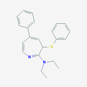 N,N-diethyl-N-[5-phenyl-3-(phenylsulfanyl)-3H-azepin-2-yl]amine