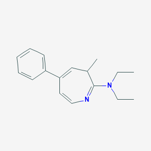 molecular formula C17H22N2 B372432 N,N-diethyl-N-(3-methyl-5-phenyl-3H-azepin-2-yl)amine 