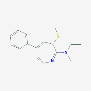 molecular formula C17H22N2S B372437 N,N-diethyl-3-methylsulfanyl-5-phenyl-3H-azepin-2-amine CAS No. 72536-44-8