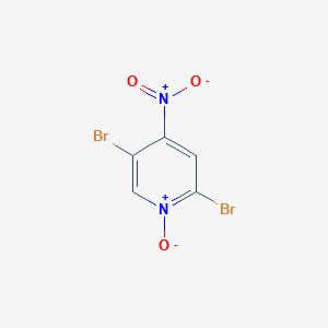 molecular formula C5H2Br2N2O3 B372457 2,5-Dibromo-4-nitropyridin-1-ium-1-olate CAS No. 221241-25-4