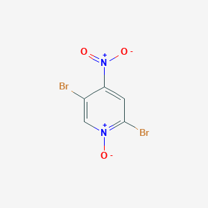 2,5-Dibromo-4-nitropyridin-1-ium-1-olate