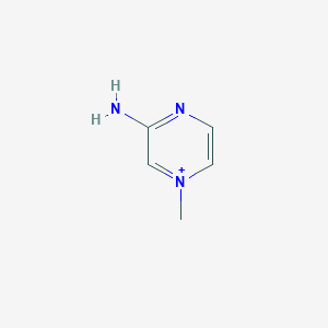 3-Amino-1-methylpyrazin-1-ium