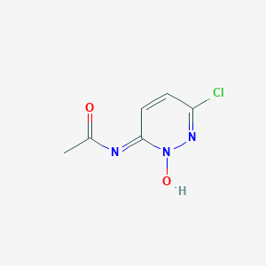 molecular formula C6H6ClN3O2 B372476 N-(6-chloro-2-oxidopyridazin-3-yl)acetamide CAS No. 89379-99-7
