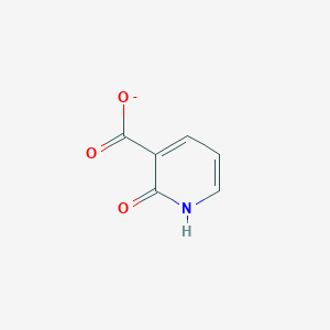 molecular formula C6H4NO3- B372478 2-Hydroxynicotinic acid 