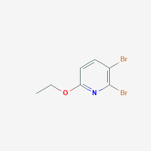 molecular formula C7H7Br2NO B372497 5,6-Dibromopyridin-2-yl ethyl ether CAS No. 19021-07-9
