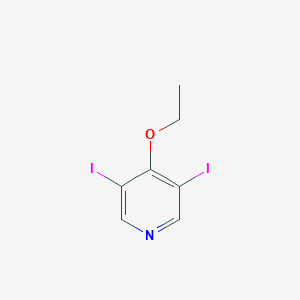 molecular formula C7H7I2NO B372503 4-Ethoxy-3,5-diiodopyridine CAS No. 767333-76-6