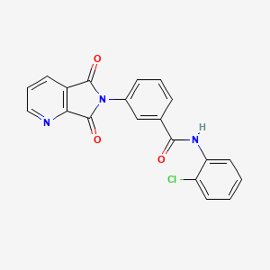 molecular formula C20H12ClN3O3 B3725032 N-(2-chlorophenyl)-3-(5,7-dioxopyrrolo[3,4-b]pyridin-6-yl)benzamide 