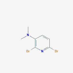 molecular formula C7H8Br2N2 B372504 2,6-dibromo-N,N-dimethylpyridin-3-amine CAS No. 84539-52-6