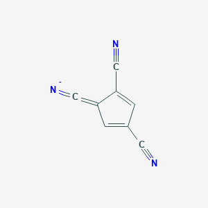 molecular formula C8H2N3- B372510 1,3-Cyclopentadien-5-ide-1,2,4-tricarbonitrile 