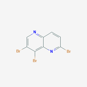 molecular formula C8H3Br3N2 B372514 2,7,8-Tribromo[1,5]naphthyridine 