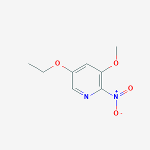 molecular formula C8H10N2O4 B372518 5-Ethoxy-3-methoxy-2-nitropyridine 
