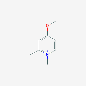 molecular formula C8H12NO+ B372521 4-Methoxy-1,2-dimethylpyridin-1-ium 