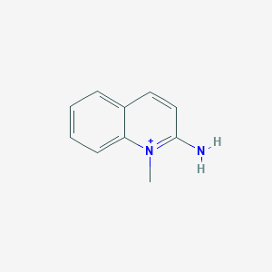 molecular formula C10H11N2+ B372541 2-Amino-1-methylquinolinium 
