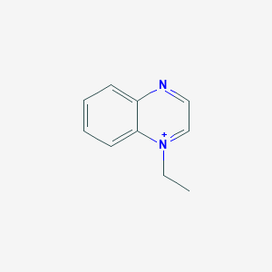 molecular formula C10H11N2+ B372544 1-Ethylquinoxalin-1-ium 