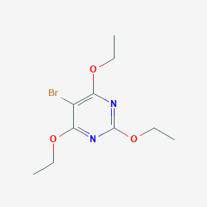 molecular formula C10H15BrN2O3 B372553 5-Bromo-2,4,6-triethoxypyrimidine 