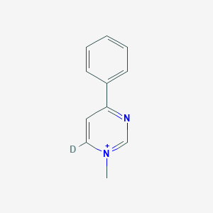 molecular formula C11H11N2+ B372564 1-Methyl-4-phenylpyrimidin-1-ium d_1_ 