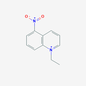 molecular formula C11H11N2O2+ B372569 1-Ethyl-5-nitroquinolin-1-ium 